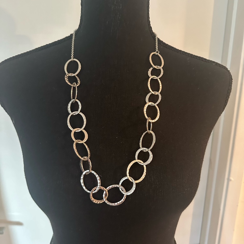 Silver-Tone chain necklace 26” with 3” extender